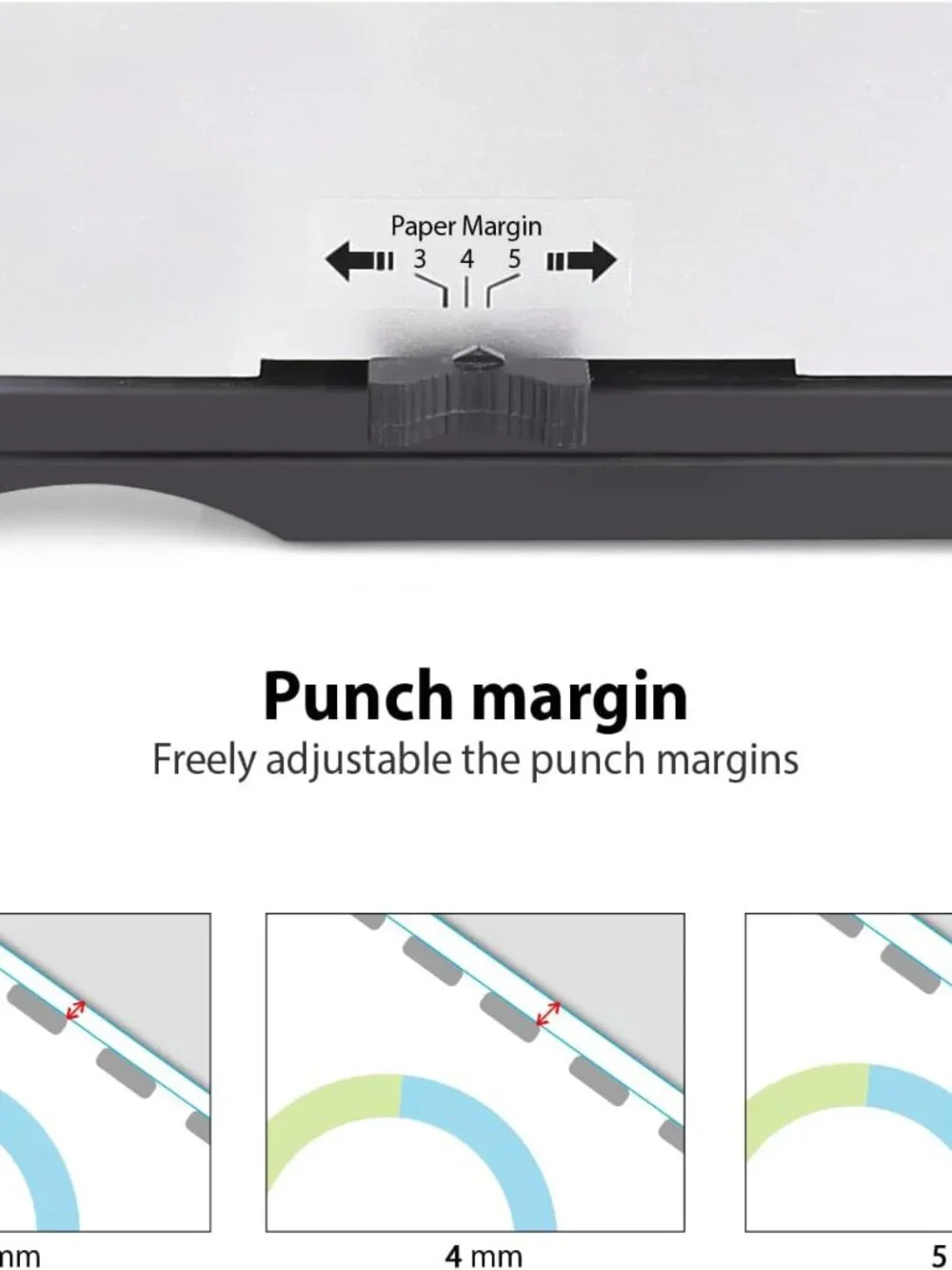 Comb Binding Machine - Punch 12 Sheet, Easy Punch No Jam, Heavy-Duty Metal Build